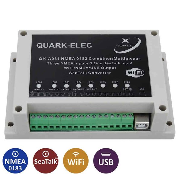 Quark-Elec A031 WiFi Multiplexer met SeaTalk + NMEA0183